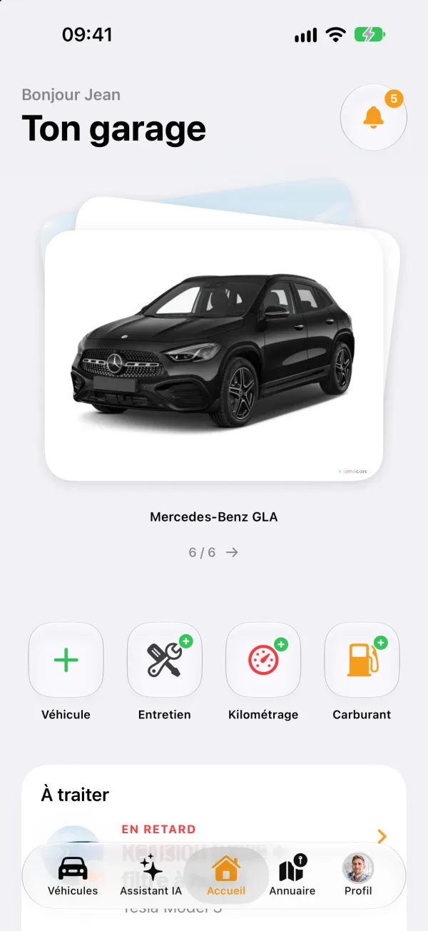 Votre garage d’un coup d’œil